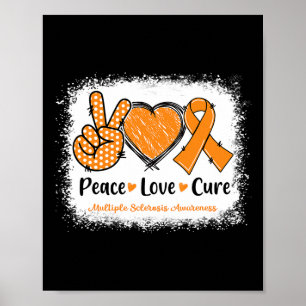 Póster Cure Amor Esclerosis Múltiple Sra. Naranja de Conc
