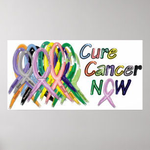 Póster Cure Cancer NOW Awareness Poster