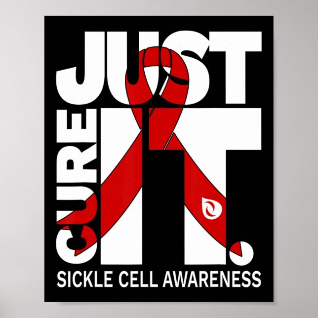 Póster Cure Cure Sickle Cell Awarbon Ribbon (Frente)