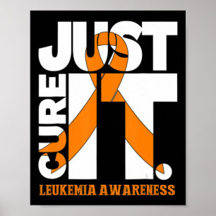 Póster Cure Leucemia Sensibilización Cinta Hombres Mujere