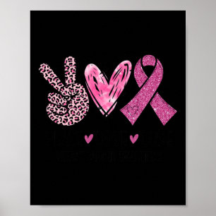 Póster Cure Love Cure Pink Ribbon Sensibilización sobre e
