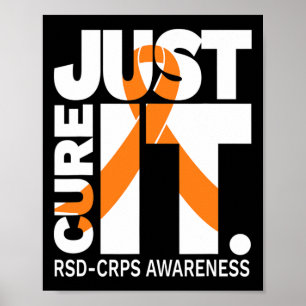 Póster Cure Rsd Cps Cinta De Concienciación Texto Blanco
