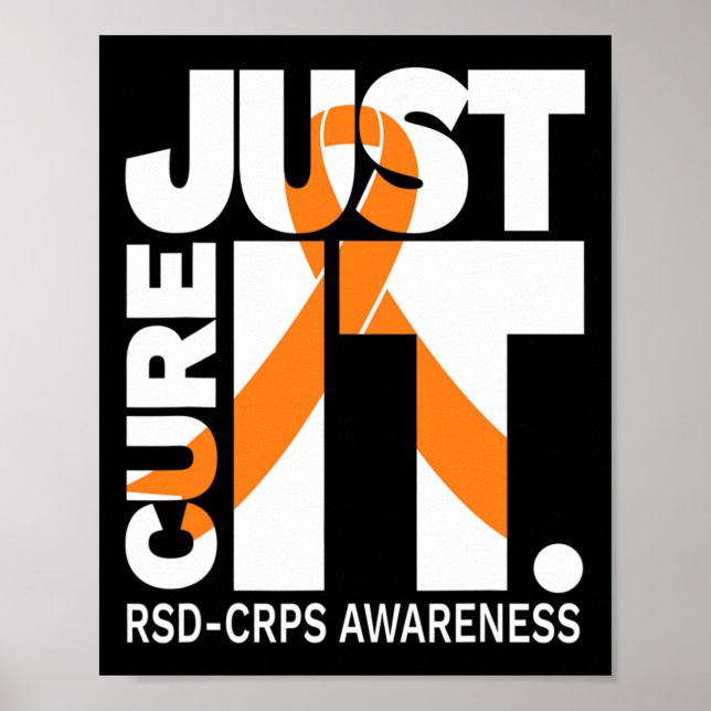 Póster Cure Rsd Cps Cinta De Concienciación Texto Blanco (Frente)