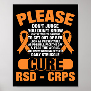 Póster Cure Rsd Crps Admite Conciencia Rsd Crps