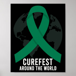 Póster Curefest Alrededor Del Mundo Concienciación Sobre