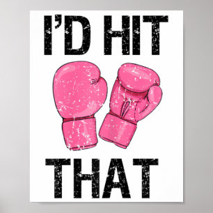 Póster Curiosa camiseta de Kickboxing para mujeres