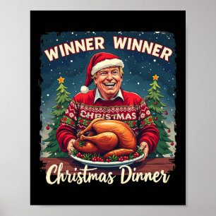 Póster Curiosa mujer ganadora de Trump Humor