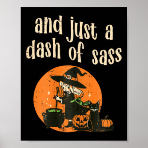 Póster Curiosas mujeres Chicas de Halloween niñas