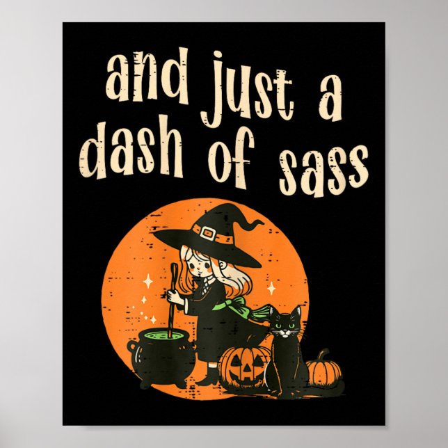 Póster Curiosas mujeres Chicas de Halloween niñas (Frente)