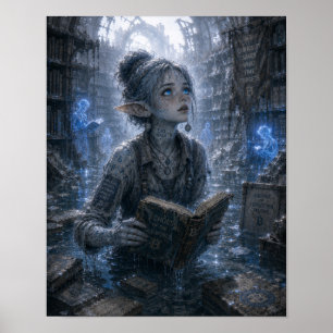 Póster Curiosidad / Archivero / Archivo Inundado