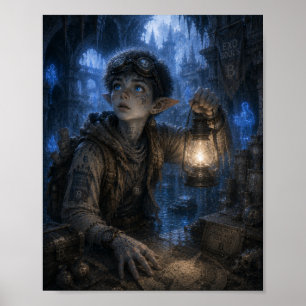 Póster Curiosidad / Cazador de Tesoros / Ciudad Subterrán