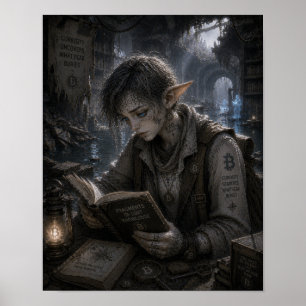 Póster Curiosidad / Explorador / Biblioteca Subterránea