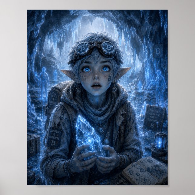 Póster Curiosidad / Explorador / Cuevas de Hielo (Frente)
