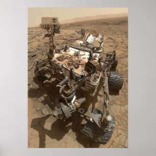 Póster Curiosity Mars Rover