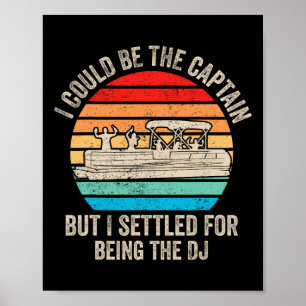 Póster Curioso Bote Podría Ser El Capitán Bote Pontoon