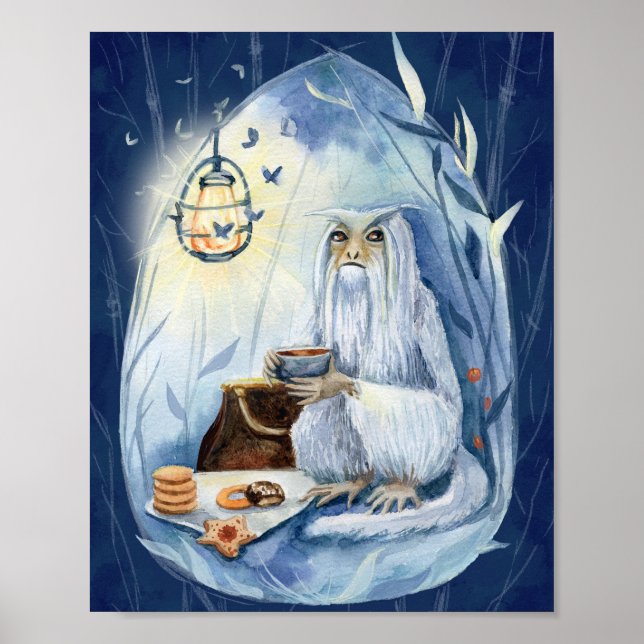 Póster Curioso Fantástico Whimsical (Frente)