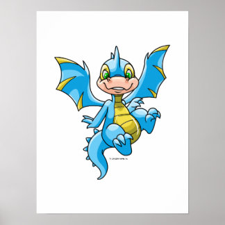 Póster Curioso Scorchio azul