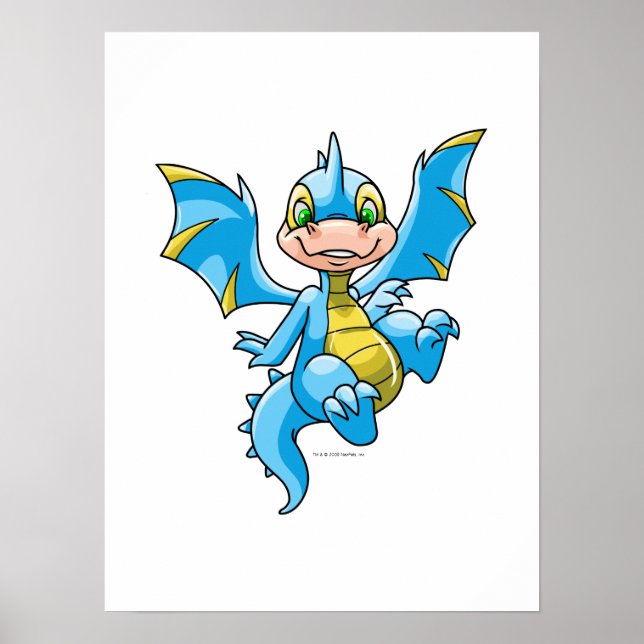 Póster Curioso Scorchio azul (Frente)