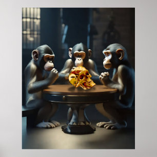 Póster Curious Apes Poster