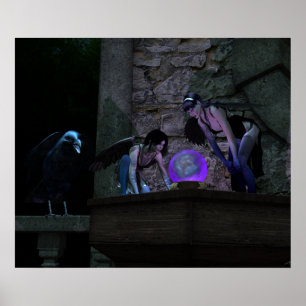Póster Curious Crow Faeries