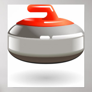 Póster Curling Stone Poster