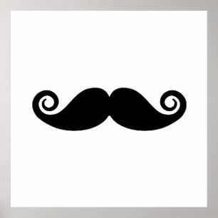 Póster Curly Mustache