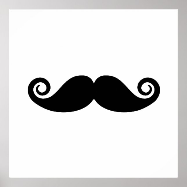 Póster Curly Mustache (Frente)