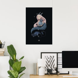 Póster CURLY WAVES GOAT de Alexandra Dikaia