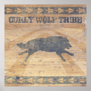 Póster Curly Wolf Tribe