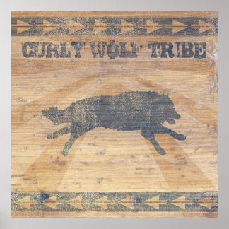 Póster Curly Wolf Tribe