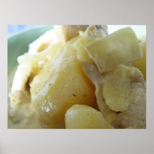 Póster Curry Amarillo Tailandés [แกงกะหรี่] .. Comida Cal