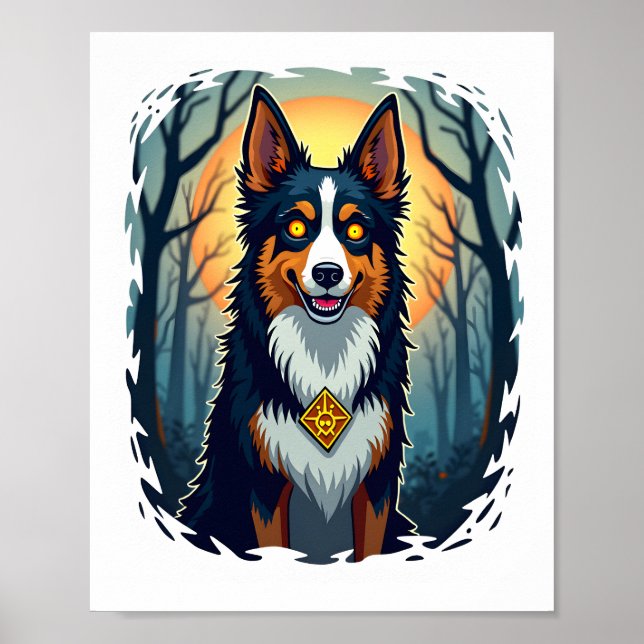 Póster Cursed Collie Crawl (Frente)