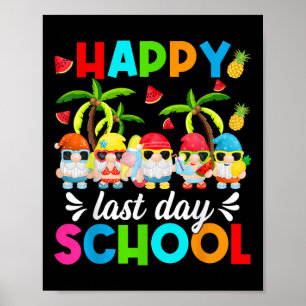 Póster Curte Feliz El Último Día De La Escuela Gnomes Fin