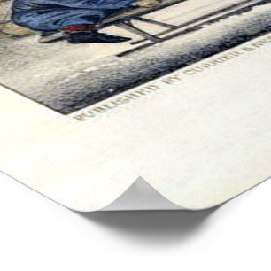 Póster Curtidor y litografía de Ives: Un paseo a la