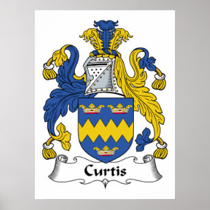 Póster Curtis Family Crest