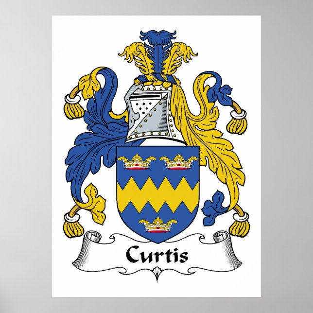 Póster Curtis Family Crest (Frente)