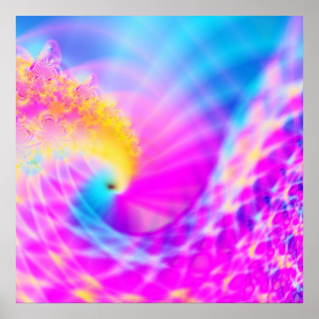 Póster Curva arco iris Q (Frente)