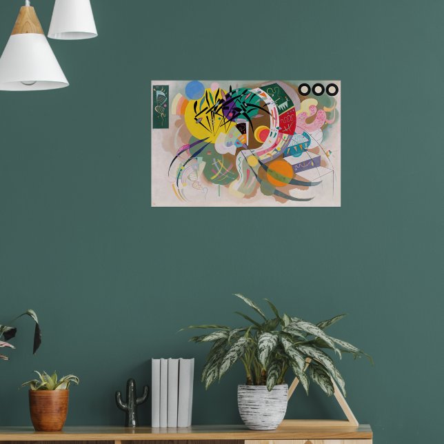 Póster Curva dominante de Wassily Kandinsky (Salón 1)