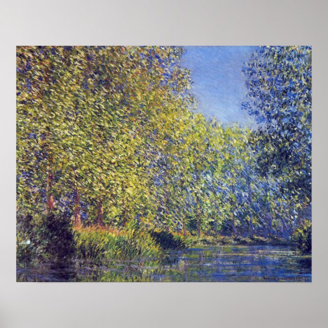 Póster Curva en el río Epte cerca de Giverny por Claude M (Frente)