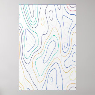 Póster Curvas