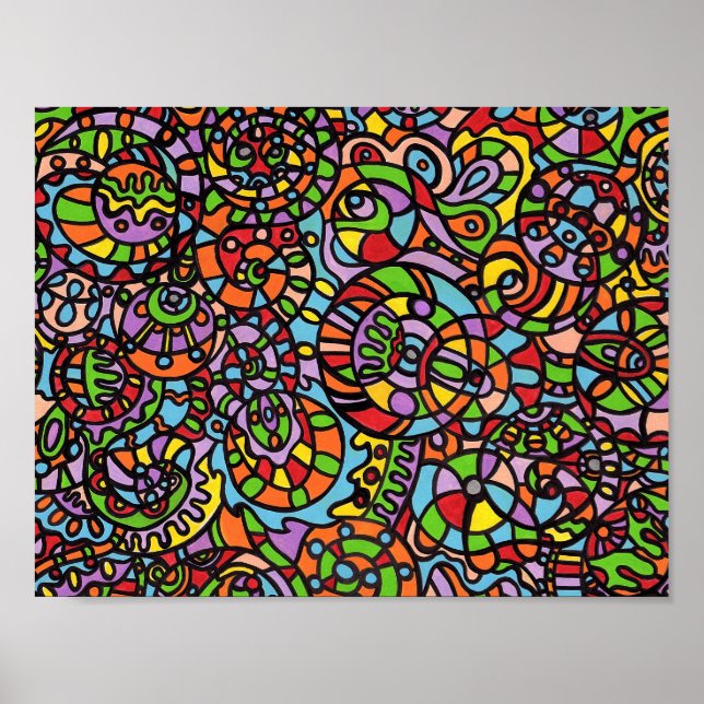 Póster Curvas y esferas (Frente)