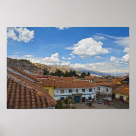 Póster Cusco, Perú, Tejados