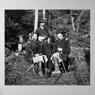 Póster Custer y amigos, 1862