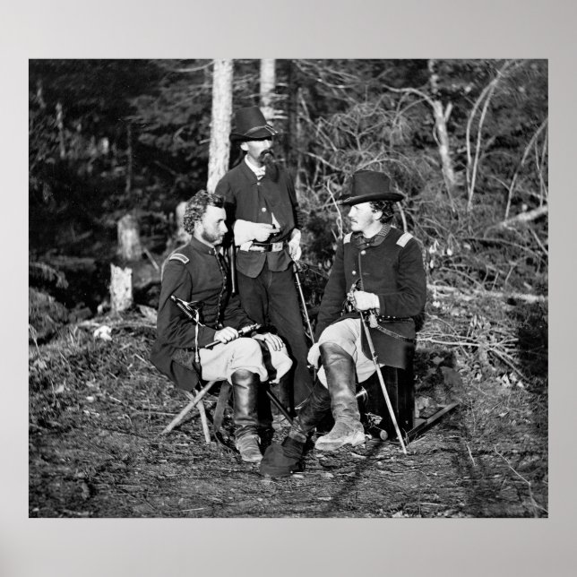 Póster Custer y amigos, 1862 (Frente)