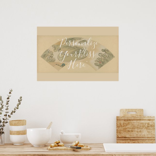 Póster CUSTOM Abstract Rinpa Wave Pattern Art  (Cocina)