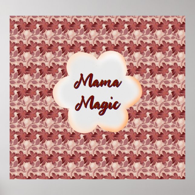 Póster Custom and personalized mother's day floral gift (Frente)