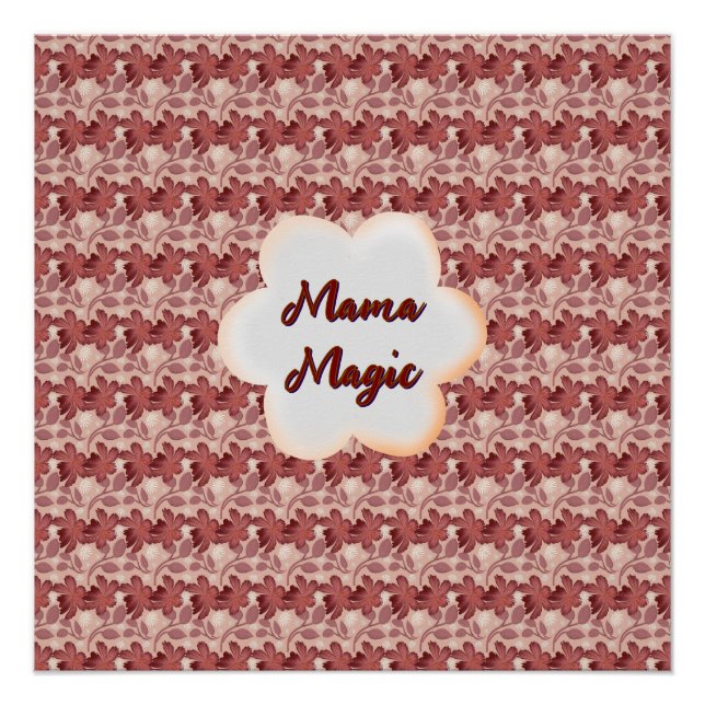 Póster Custom and personalized mother's day floral gift (Anverso)