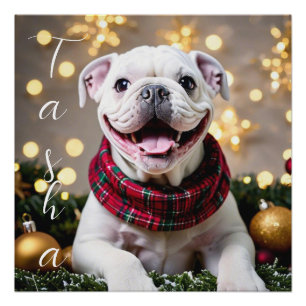 Póster Custom Christmas Dog Making Memories