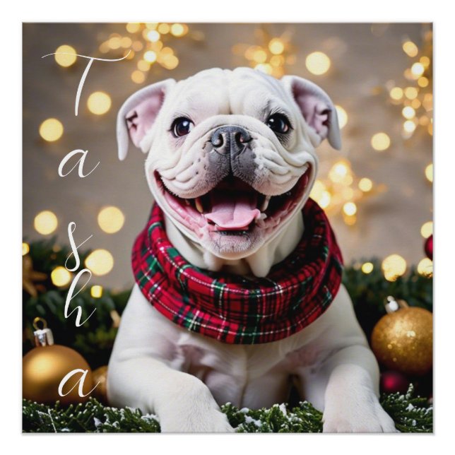 Póster Custom Christmas Dog Making Memories (Anverso)