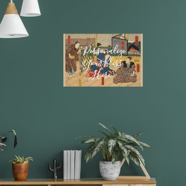 Póster CUSTOM Dramatic Japanese Samurai Actor Print  (Salón 1)